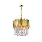 Lustre CWI Lighting Deco 1112P16-4-169 240W 4 lumières médaillon or