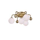 Plafonnier CWI Lighting Element 1125C16-4-268 28W 4 lumières soleil d'or