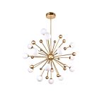 Lustre CWI Lighting Element 1125P39-17-268 119W 17 lumières soleil d'or