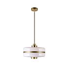 Suspendu CWI Lighting Elementary 1143P12-1-270 60W 1 lumière perle d'or