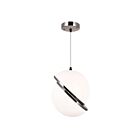 Suspendu CWI Lighting Gemini 1148P12-1-613 10W 1 lumière nickel poli