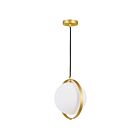 Suspendu CWI Lighting Da Vinci 1153P10-1-169 7W 1 lumière laiton