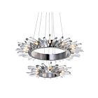Lustre CWI Lighting Thorns 1170P32-18-613 720W 18 lumières nickel poli