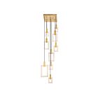 Lustre LED CWI Lighting Anello 1214P24-9-236-A 51W chêne blanc
