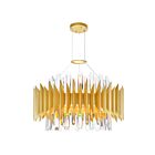 Lustre CWI Lighting Cityscape 1247P20-12-602 480W 12 lumières or satiné