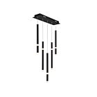 Lustre CWI Lighting Flute 1262P22-5-101 105W 5 lumières noir