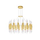 Lustre CWI Lighting Croissant 1269P40-36-602 2160W 36 lumières or satiné