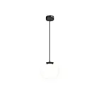 Suspendu CWI Lighting Hoops 1273P10-1-101 12W 1 lumière noir