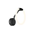 Applique murale CWI Lighting Hoops 1273W10-1-101 12W 1 lumière noir