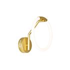 Applique murale CWI Lighting Hoops 1273W10-1-602 12W 1 lumière or satiné