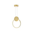 Suspendu LED CWI Lighting Pulley 1297P10-1-602 7W or satiné