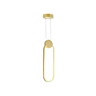 Suspendu LED CWI Lighting Pulley 1297P4-1-602 6W or satiné