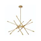 Lustres LED CWI Lighting 1375P31-6-602 Oskil 20W Or satiné