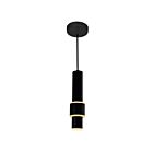 Mini Suspendu LED CWI Lighting 1390P5-1-101 Lena 9W Noir