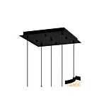 CWI Lighting Lava 1587P12-5-101 Noir 55W LED Suspendu