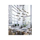 CWI Lighting Stagger 1588P60-14-101 Noir 140W Lustre