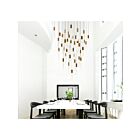 CWI Lighting Greta 1589P36-41-624 Laiton 190W Lustre