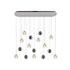 Lustres LED CWI Lighting 1679P40-9-601-RC Siena 18W Chrome