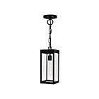 Lampe d'extérieur suspendue CWI Lighting 1695P7-1-101 1-Lumière 60W Noir