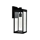 Applique murale d'extérieur CWI Lighting 1695W7-1-101 Windsror 1-Lumière 60W Noir