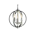 Suspendu CWI Lighting Abia 5025P10C-3 180W 3 lumières chrome