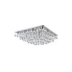 Plafonnier CWI Lighting Bianca 5034C32C-S 800W 20 lumières chrome