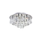 Plafonnier CWI Lighting Brianna 5035C24C-R 480W 12 lumières chrome