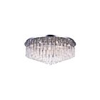 Plafonnier CWI Lighting Brianna 5036C32C 640W 16 lumières chrome