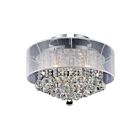 Plafonnier CWI Lighting Radiant 5062C20C (Clear + W) 360W 9 lumières chrome
