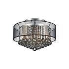 Plafonnier CWI Lighting Radiant 5062C20C (Smoke + B) 360W 9 lumières chrome