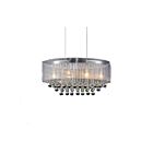Lustre CWI Lighting Radiant 5063P26C (Clear + W) 240W 6 lumières chrome