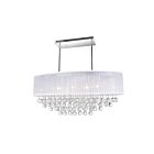 Lustre CWI Lighting Radiant 5063P36C (Clear+ W) 360W 9 lumières chrome