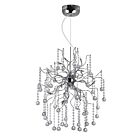 Lustre LED CWI Lighting Cherry Blossom 5066P20C 150W 15 lumières chrome