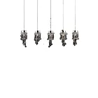 Lustre CWI Lighting Monica 5072P36C-RC 200W 5 lumières chrome