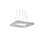Lustre LED CWI Lighting Ring 5080P15ST-S 20W 20 lumières chrome