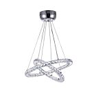 Lustre LED CWI Lighting Ring 5080P20ST-2R 12W 12 lumières chrome