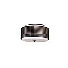 Plafonnier CWI Lighting Checkered 5209C15B 120W 2 lumières noir