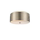 Plafonnier CWI Lighting Checkered 5209C15N 120W 2 lumières nickel satiné