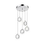 Lustre LED CWI Lighting Ring 5417P20ST-R 30W 30 lumières chrome