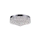 Plafonnier CWI Lighting Cascade 5424C22C 400W 10 lumières chrome