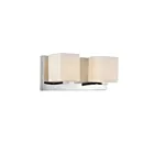 Applique murale CWI Lighting Satin Nickle 5442W12SN 80W 2 lumières nickel satiné