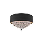 Plafonnier CWI Lighting Dash 5443C18C (Black) 240W 4 lumières chrome