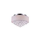 Plafonnier CWI Lighting Dash 5443C18C (Off White) 240W 4 lumières chrome