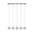 Lustre LED CWI Lighting Perrier 5444P28C-RC 10W 5 lumières chrome