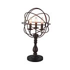 Lampe de table CWI Lighting Arza 5464T14DB-3 180W 3 lumières marron