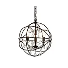 Suspendu CWI Lighting Campechia 5465P13-DB-3 120W 3 lumières marron