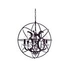 Lustre CWI Lighting Campechia 5465P22DB 360W 6 lumières marron