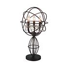 Lampe de table CWI Lighting Campechia 5465T14DB-3 180W 3 lumières marron