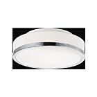 Plafonnier CWI Lighting Frosted 5479C10SN-R 80W 2 lumières nickel satiné