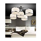 Plafonnier CWI Lighting Frosted 5479C30C-5 300W 5 lumières chrome